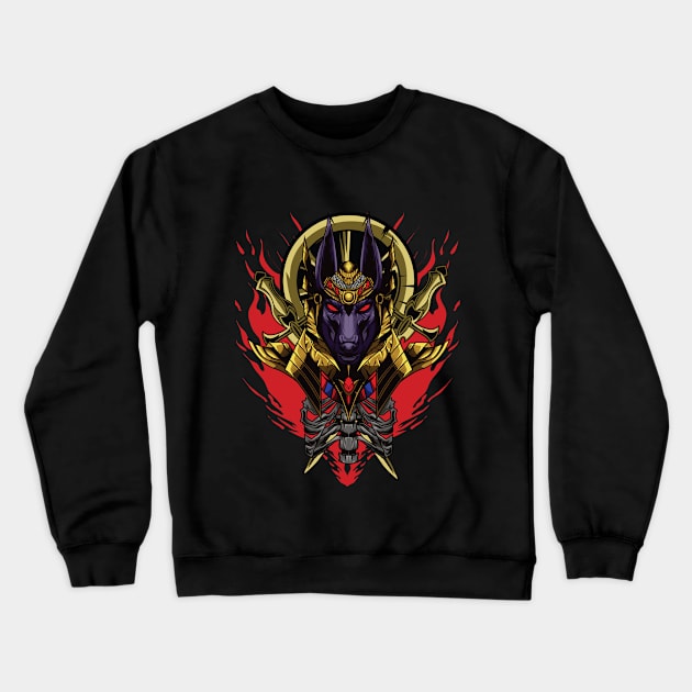 God Anubis Crewneck Sweatshirt by Harrisaputra